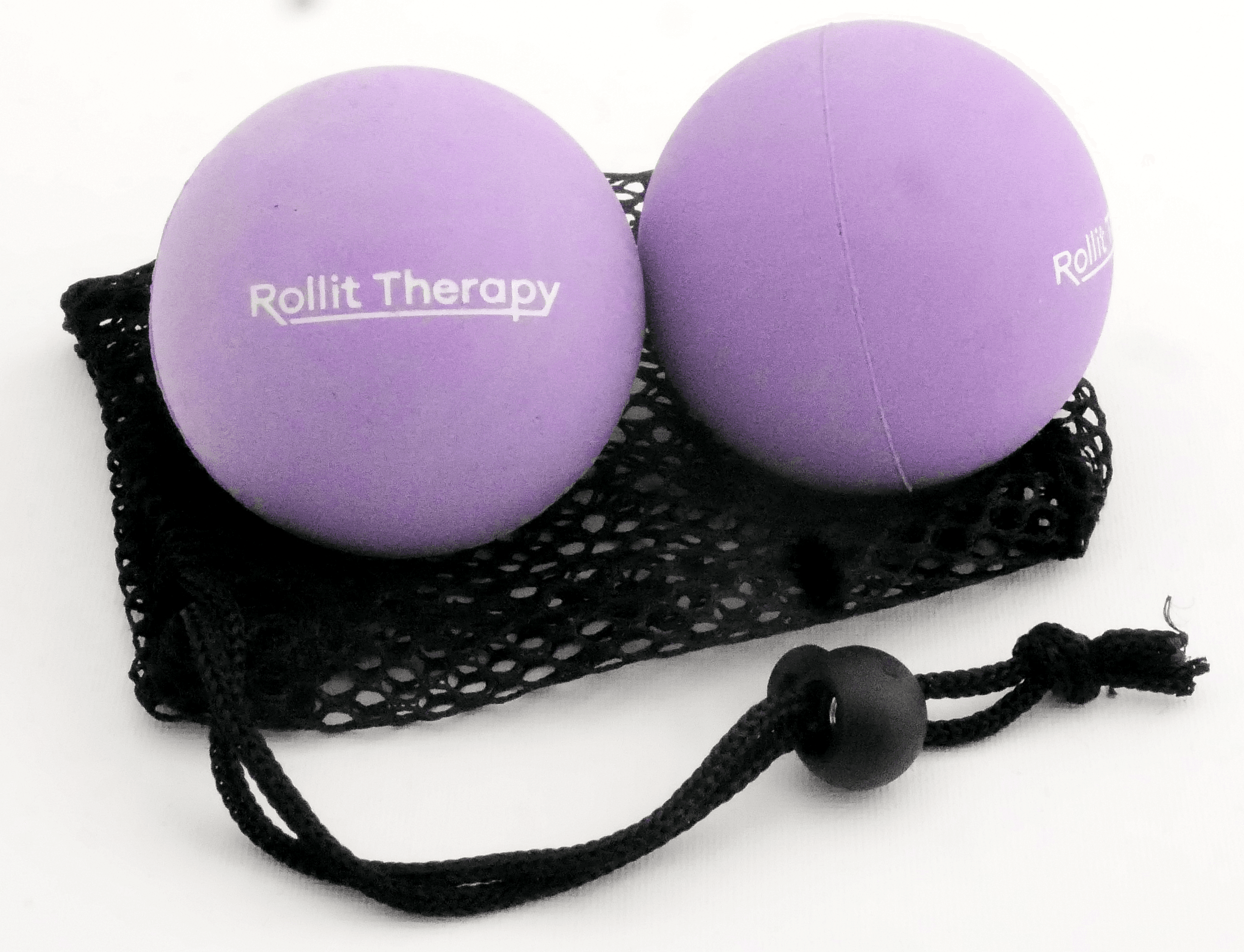 Pair of 2.5 inch (Brevis) Rubber Massage Balls